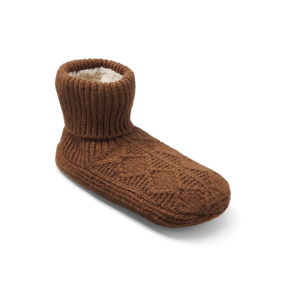 Bombas Gripper Slipper Bootie Brown Medium New With Tags